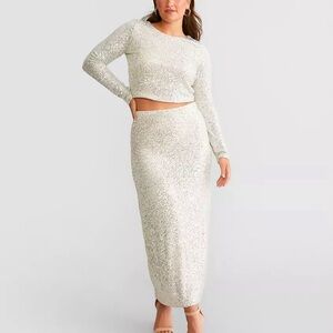 Z Supply Aurora sequin cropped top - medium NEW